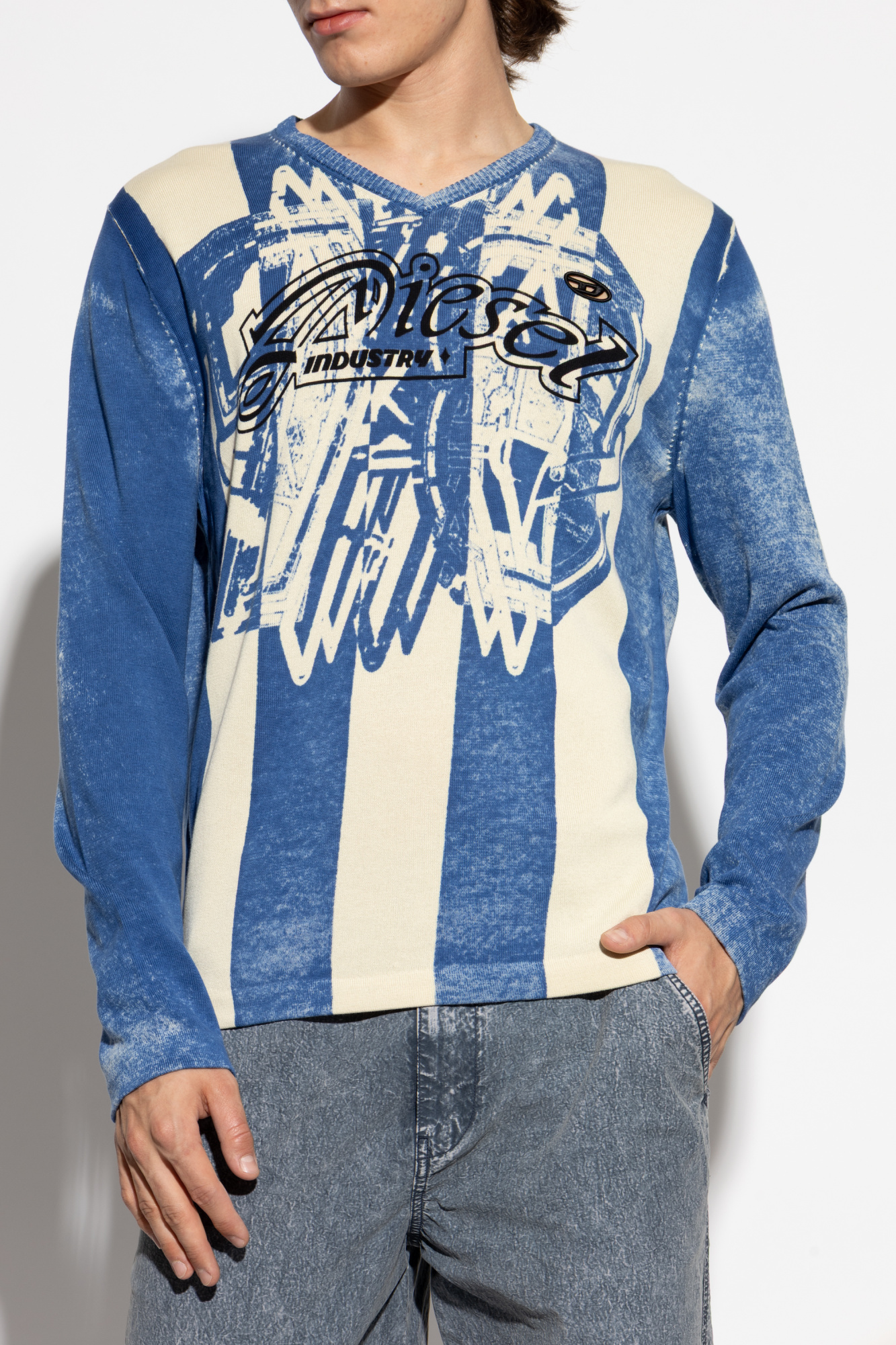 Blue Sweater 'K-OLIBA-V' Diesel - Vitkac GB